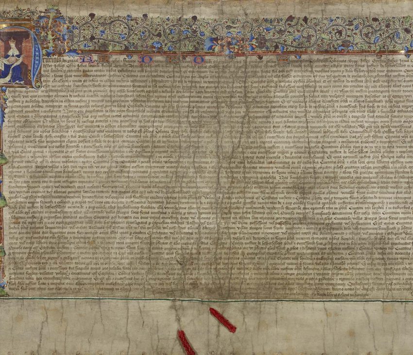 medieval illumninated text in latin