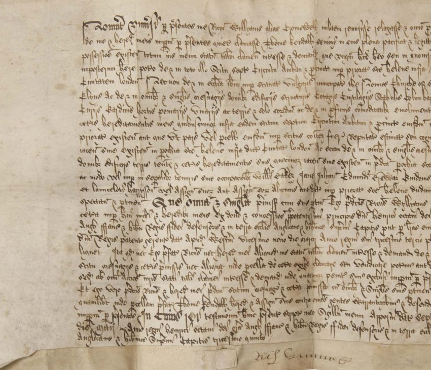medieval text and writing