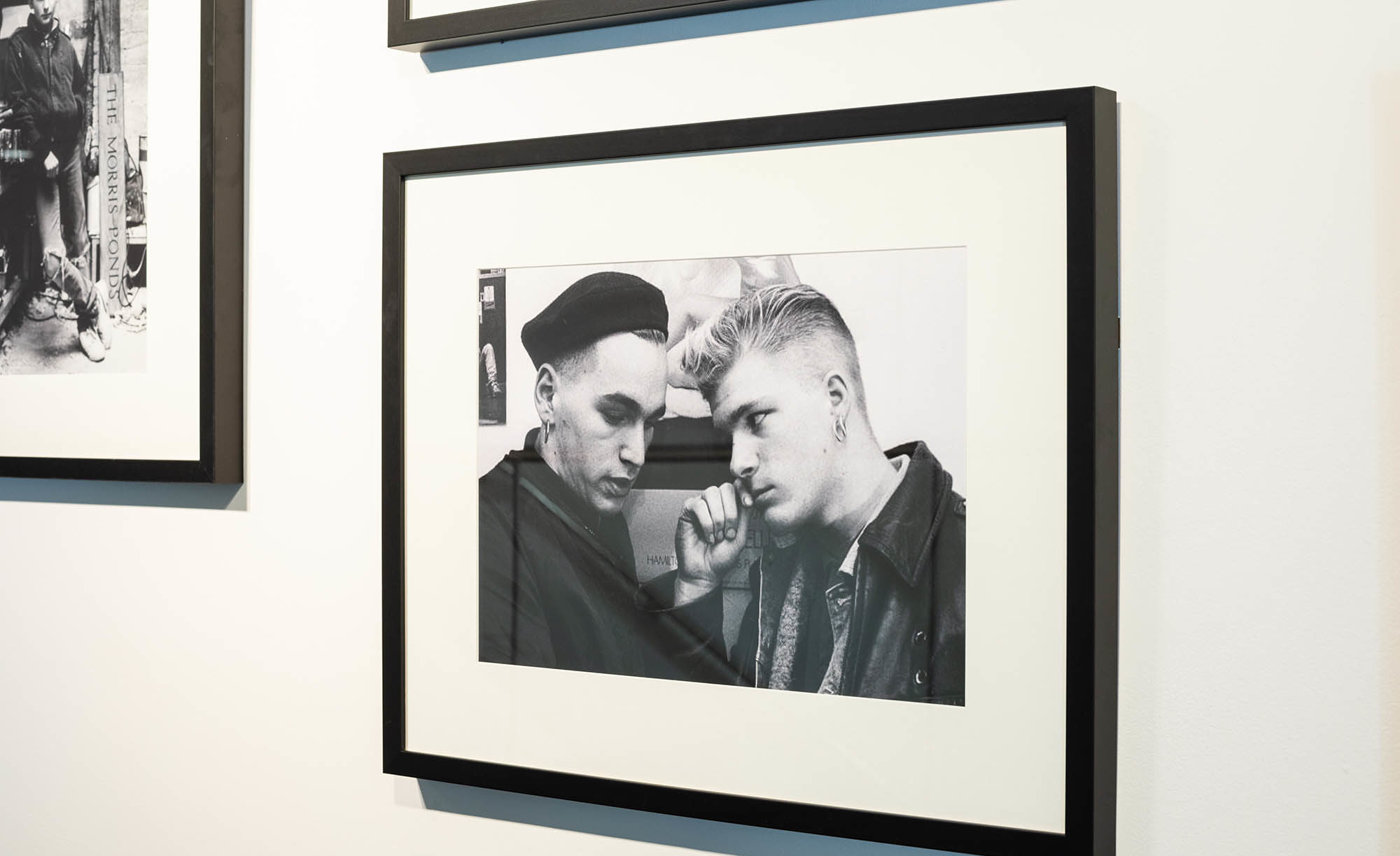 a photograph in a black frame