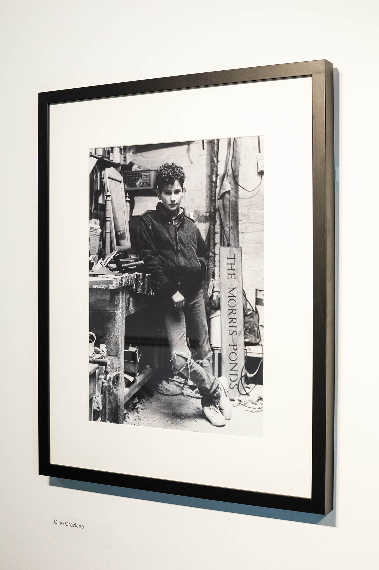 a photograph in a black frame