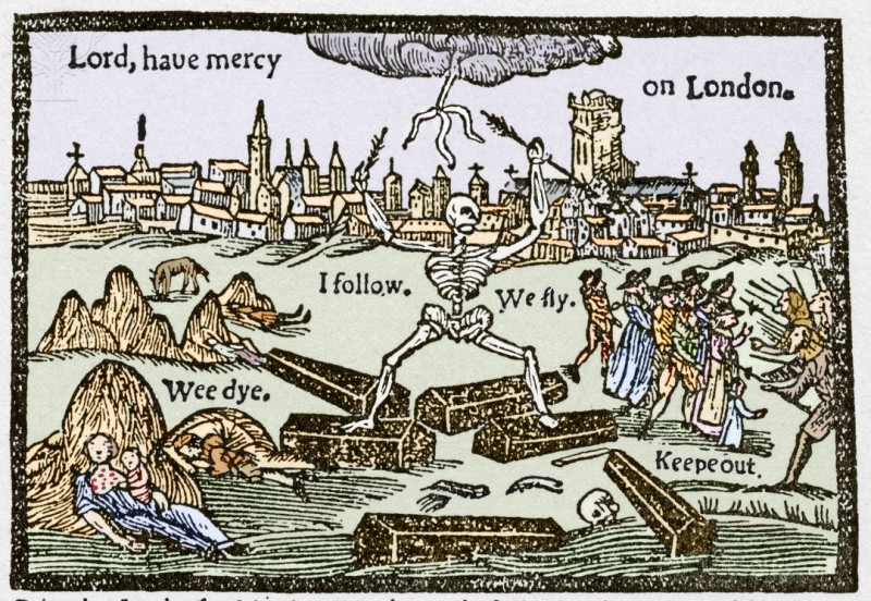 people leaving a city