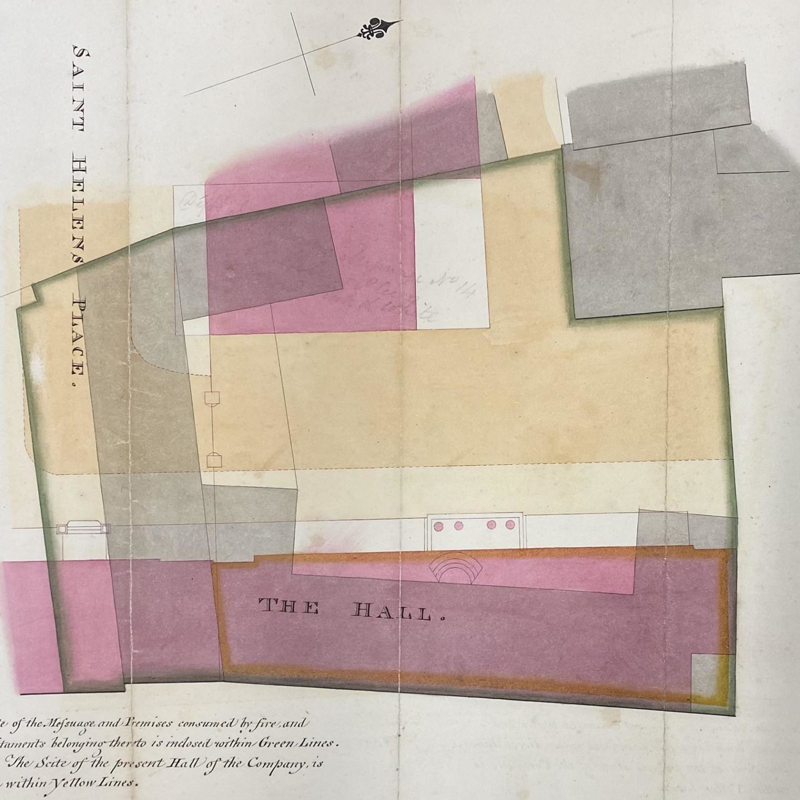 Plan of a building
