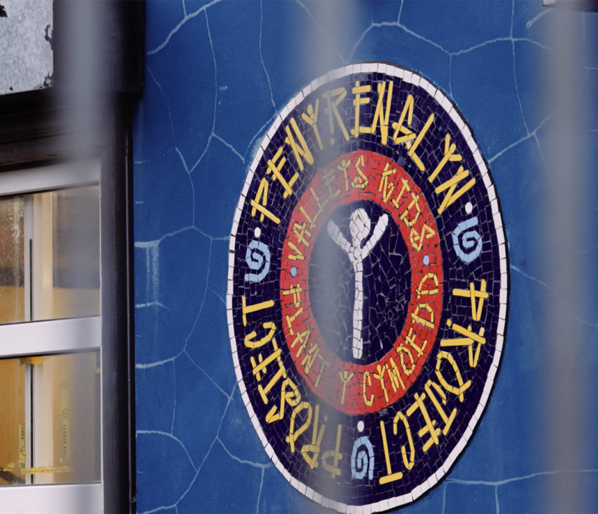 a mosaic sign