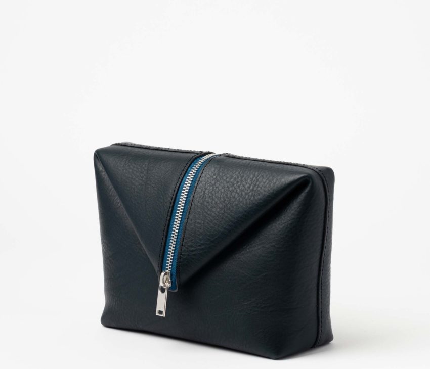 small black leather bag